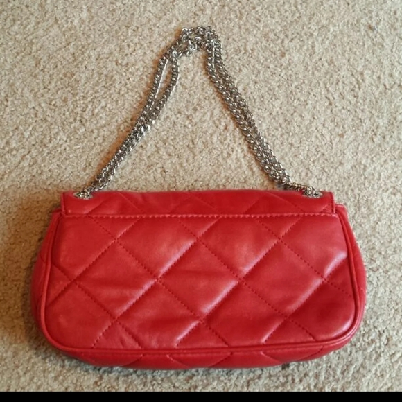 Authentic red leather Michael Kors bag - Picture 3 of 3